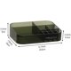 thumbnail image 3 of Acrylic Makeup Organizer, Dresser Storage Tray, Skin Care Display with 12 Compartments for Lipstick, Brushes, Perfume (Green), 3 of 4