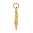 thumbnail image 2 of 14K Yellow Gold Charm Pendant 15 mm Satin 3-Dimensional Cosmetic Pouch, 2 of 5