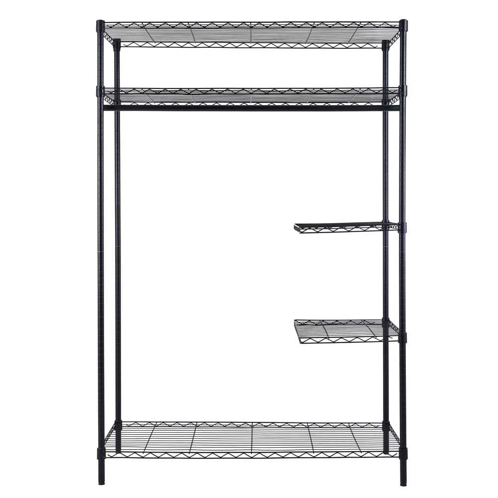4 Tier Storage Rack, HeavyDuty Wire Shelving Garment Rack Walmart