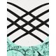 thumbnail image 3 of Tankini de Talla Grande con Volantes con Estampado de Esqueleto Rosegal Leggings de talla grande, 3 of 5