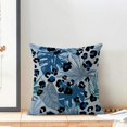 thumbnail image 3 of Navy Blue Summer Pillow Covers 18 x 18 Inch, Tropical Palm Leaf cheetah Spot Outdoor Decor Throw Pillows for Couch, Leopard Polka Abstract Art Decorative Pillowcase Linen Cushion Cover Set of 2, 3 of 6