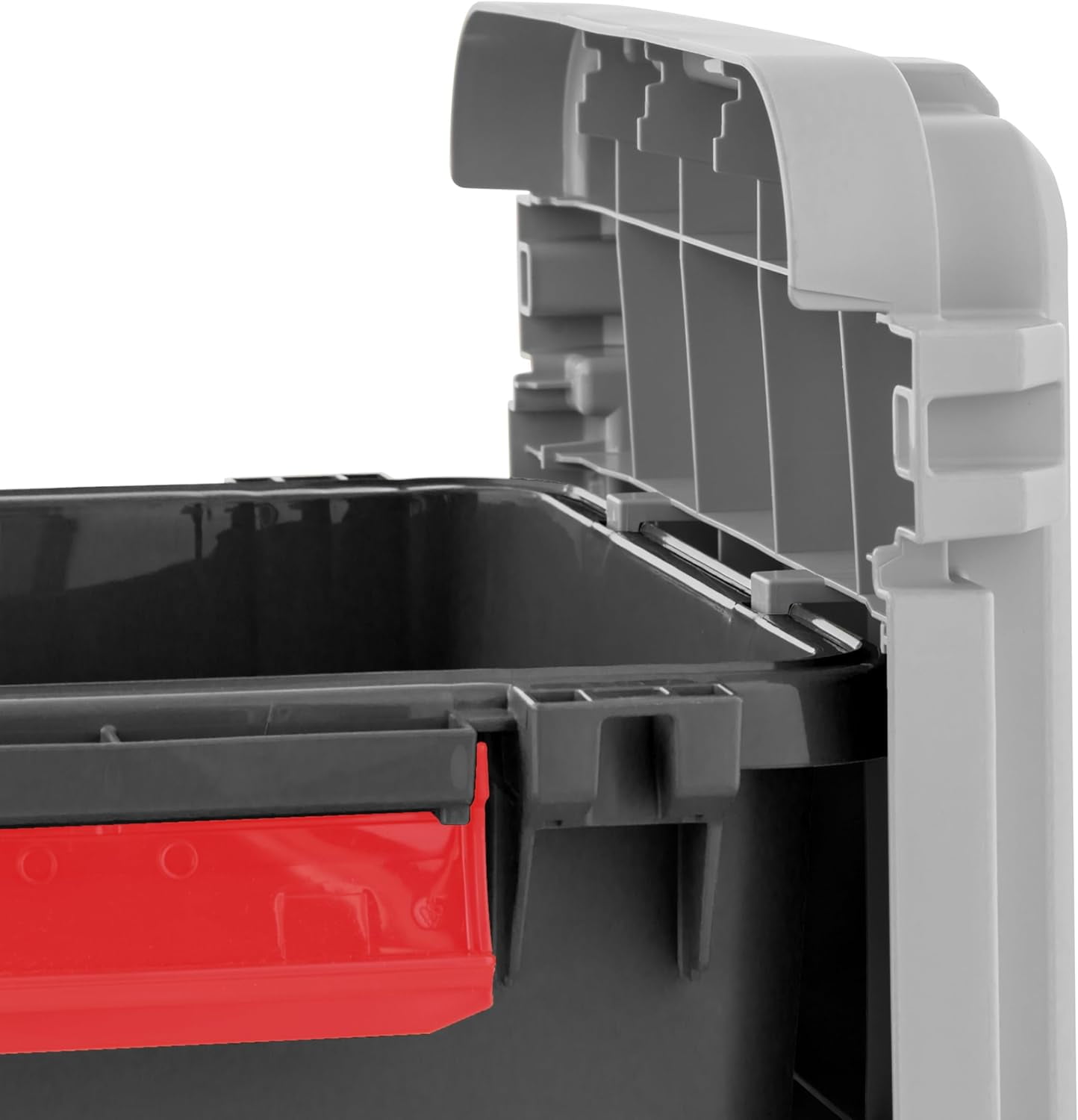 IRIS, 43- Gal, Lockable Storage Trunk Box, Plastic, Black/Gray