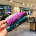 thumbnail image 4 of TECH CIRCLE for iPhone 12, 3 Layer Shockproof Protection Bumper Cover Lens Protection Color Gradient Glitter Glitter Bling Case for iPhone 12, Gradient Purple, 4 of 7