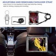 thumbnail image 3 of iPad 7th Generation Case 2019 with Hand Strap, Dteck 8th Generation iPad case with 360 Degree Kickstand Shoulder Strap Three Layer Silicone Cover for iPad 10.2 Inch 2019 2020 Releases, Black+Gray, 3 of 7
