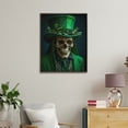 thumbnail image 4 of Paint By Numbers Kit for Adults Beginner - DIY Mystical Skeleton In Green Attire Canvas Painting Kits for Adults, Frameless Paint By Number for Adults for Home Wall Decor 16x20 Inch, 4 of 7