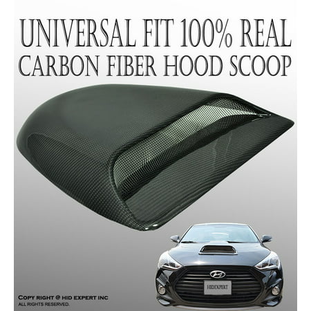 JDM 100% Real Carbon Fiber Hood Scoop Universal Fit Cool Style Fast (Best Way To Ship A Car Hood)