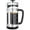 Silver(1000ml), variant on Easyworkz Stainless Steel French Press 34 oz Coffee Tea Maker with Soft Grip Handle