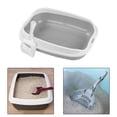 thumbnail image 6 of Bvdfgk Cat Litter Box Cat Supplies Cat Sandbox Container Cat Bedpan Open Top Cat Litter gray, 6 of 9