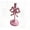 Pink, variant on Metal Candlestick French Bow Design Vintage Iron Decor for Romantic Table Centerpiece Home Holiday Decoration