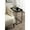 Black, variant on Kate and Laurel Lonsdale Transitional Glass Narrow End Table, 18 x 12 x 24, Clear Glass and Antique Brass, Decorative Contemporary Metal Side Table for Bedroom Nightstand or Living Room Accent
