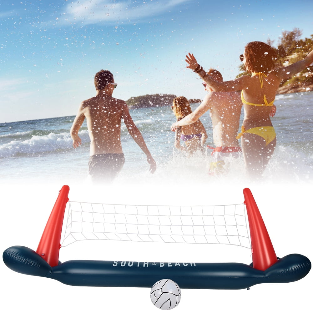 TOPINCN 0.2mm PVC Water Swimming Pool Inflatable Volleyball Net Playing