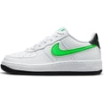 thumbnail image 2 of Nike Air Force 1 Big Kids' Shoes Color: White/Black/Green Strike Size: 6.5Y, 2 of 5