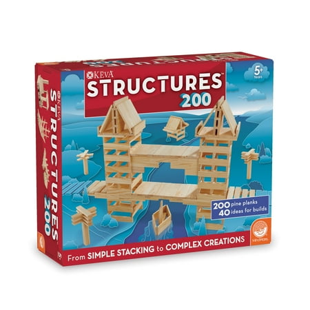UPC: 0736970500898 | MindWare KEVA: Structures 200 Plank Set – Form 3D Architecture Designs – Ages 5+