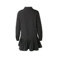 thumbnail image 2 of Chemise une-Pièce pour Femme, Jupe Plissée à Manches Longues, 2 of 5