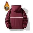 thumbnail image 5 of DODADAWANJ Winter Jacket for Men Fleece Lined Thermal Coats Big and Tall Windproof Jackets Zip Up with Hood Insulated Coat Snow Hiking Hoodie Wine XL, 5 of 5