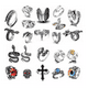 thumbnail image 1 of 22 Anillos Góticos  Ajustables Unisexo Plata adjustable, 1 of 5