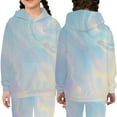 thumbnail image 5 of Gyexs Little Girls Clothes Size 9-10 Years Cartoon Dinosaur Tops Pants, With/wiithout Drawstring Pants Set (#03 Light Blue, 9-10 Years), 5 of 6