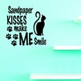 thumbnail image 1 of Custom Decals Sandpaper Kisses Make Me Smile Wall Art Size: 20 X 20 Inches Color: Black, 1 of 1