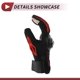 thumbnail image 3 of 1 Pair Motorcycle Winter Warm Touchscreen Driving Gloves M Black Red Polar Fleece, 3 of 6