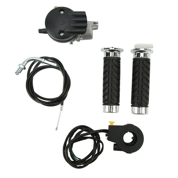 Kit de freno de acelerador con mango, kit de acelerador izquierdo y derecho para bicicleta eléctrica de motocicleta de 49-80CC