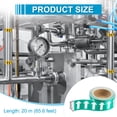 thumbnail image 2 of Uxcell Directional Pipe Flow Arrow Adhesive Tape 2"x65' Pipe Identification Marking Labels White/Green, 2 of 6