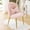 Pink-Teddy fleece, variant on Ktaxon Vanity Makeup Chair Comfy Accent Chair Small Office Chair for Living Dining Room Bedroom Home Office Faux Rabbit Hair Green
