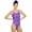 Purple, variant on Sporti Fractalicious One Piece Swimsuit, High Cut, Unpadded, Athletic (Women’s)