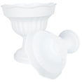 thumbnail image 3 of STRANDCHIC 2Pcs White Plastic Flower Pot Urn Round Opening Decorative for Garden, 3 of 8