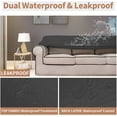 thumbnail image 4 of Easy-Going 100% Waterproof Couch Cover, Sofa, Dark Gray, 4 of 7