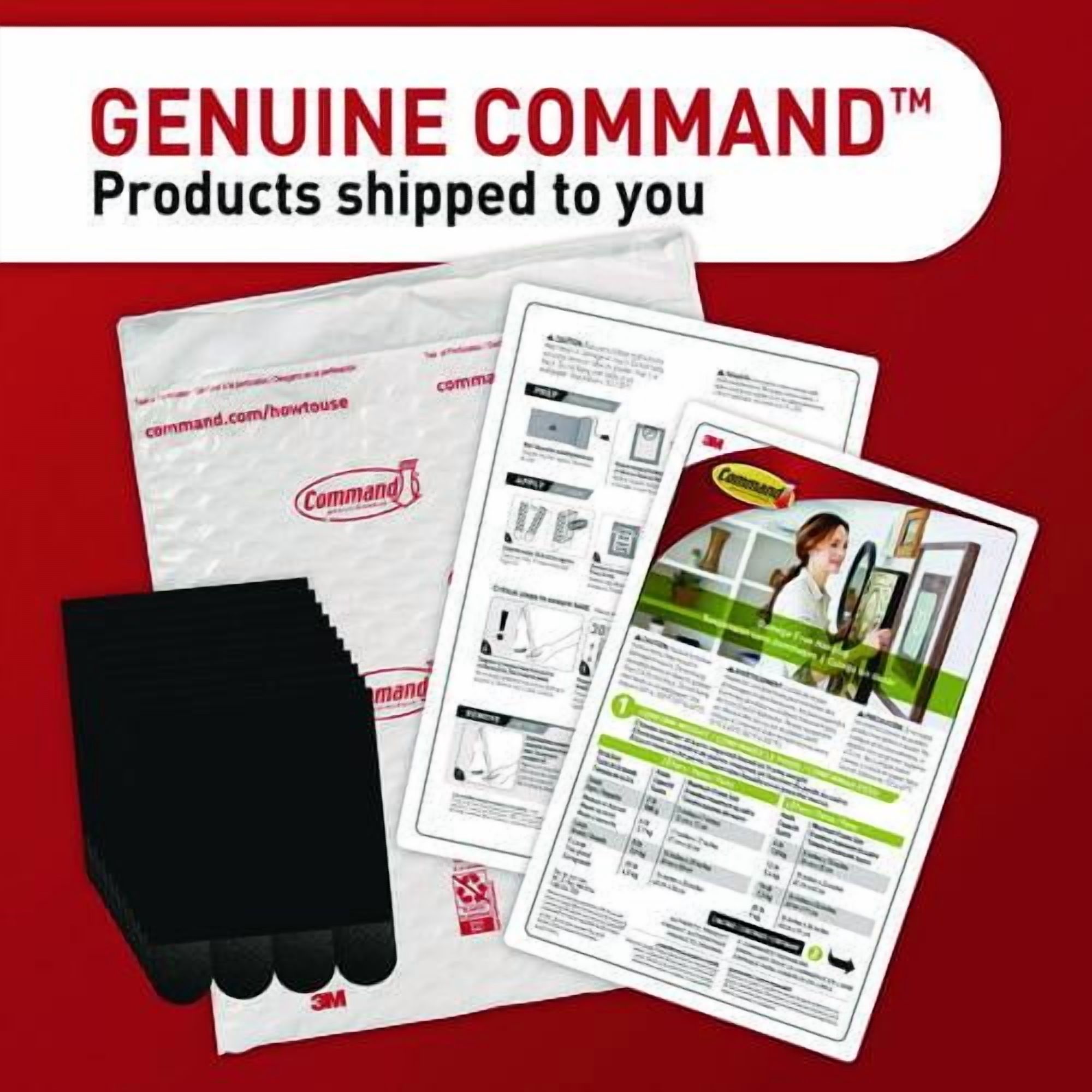 Picture Hanging Strips, Large, Removable, Holds up to 16 lbs per 4 Pairs, 20 Strip Pairs/Pack | Bundle of 5