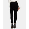 thumbnail image 2 of 1.STATE Womens Exposed Zipper Casual Corduroy Pants, Black, 12, 2 of 5