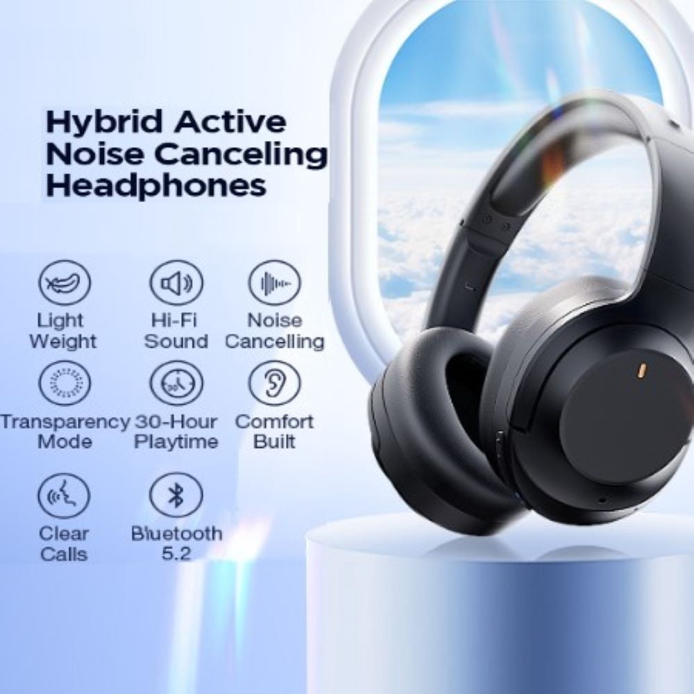 COWIN Active Noise Cancelling Bluetooth Headphones, Headband Wireless Bluetooth Headset with ENC Mic, Perfect Bass, BT5.4, Black thumbnail 4