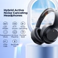 thumbnail image 3 of COWIN Active Noise Cancelling Bluetooth Headphones, Headband Wireless Bluetooth Headset with ENC Mic, Perfect Bass, BT5.4, Black, 3 of 10