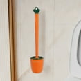 thumbnail image 5 of Silicone Bathroom Toilet Brush Set, Wall Mounted or Floor Placed Tool with Flexible Brush Head, Cleans Corners and Comes with Cover, Easy to Clean and Quick-Drying, 5 of 9