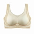 thumbnail image 4 of Sakmal Jelly Bras Women Bralette Beige Minimizer Plunge Womens T-Shirt Bras L, 4 of 5
