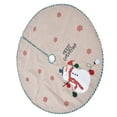 thumbnail image 4 of Christmas Tree Skirt, 110cm / 43.3in Washable Elegant Reversible Christmas Tree Snowman Mat  For Floor Protection, 4 of 8