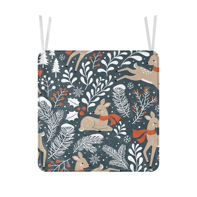 Cojines de asiento de comedor únicos y de moda, 40 x 40 cm, perfectos para el hogar, el hotel y la oficina, mejora la comodidad con encanto de ciervo
