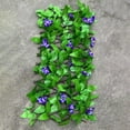 thumbnail image 2 of Pantalla de privacidad de valla extensible, seto de hiedra artificial, panel de flores sintética para jardín interior al, 2 of 8