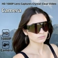 thumbnail image 2 of Kumdkd 4K Video Camera Sunglasses, Smart Glasses with Camera for Baseball Cycling Sports, HD First Person Recording Sunglasses with Polarized Lenses, Long Battery Life, WiFi Smartphone App, 2 of 7