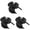 Black 3PCS, variant on 1PC Baby Wig Natrual Black Baby Wigs For Girls Baby Girl Headbands With High Temperature Silk Headband With Head Buckle For COS Hair Accessories, 18X10 CM, Black 1PCS