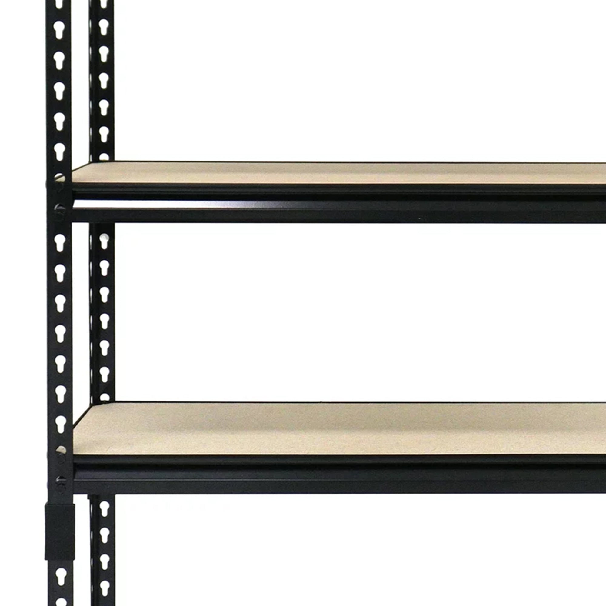 Juggernaut Storage 30"W x 12"D x 60"H Five-Shelf Steel Shelving Unit 4000 lb Capacity Black