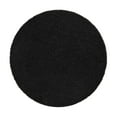 thumbnail image 3 of Unique Loom Solid Shag Collection Area Rug (5' 3" Round Jet Black), 3 of 7