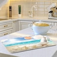 thumbnail image 6 of Coolnut Summer Beach Dish Drying Mat for Kitchen, 16 x 18 Inch Microfiber Absorbent Dish Drying Pad, Machine Washable Kitchen Counter Protect Mats, 6 of 7