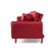 thumbnail image 5 of Sofá Cama De Lino Rojo Modelo Brokman, 5 of 8