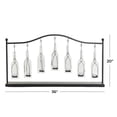 thumbnail image 3 of DecMode 7 Holder Black Metal Hanging Bottle Decorative Candle Lantern, 3 of 9