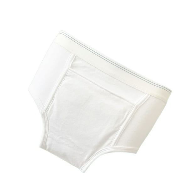 Seitruly Ropa interior clásica para incontinencia, ayuda para la incontinencia, calzoncillos de algodón, bóxer, pañales para adultos, gran absorción masajeadores Hombres L Seitruly CE013846-08