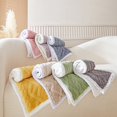 thumbnail image 3 of Knitted Decorative Lumbar Throw Pillow Covers Soft Cozy Outdoor Double-Cable Sweater Warm Cushion Cases Luxury Modern Pillowcases for Couch Sofa Bed Home Decor 29x19 Inches, 3 of 7