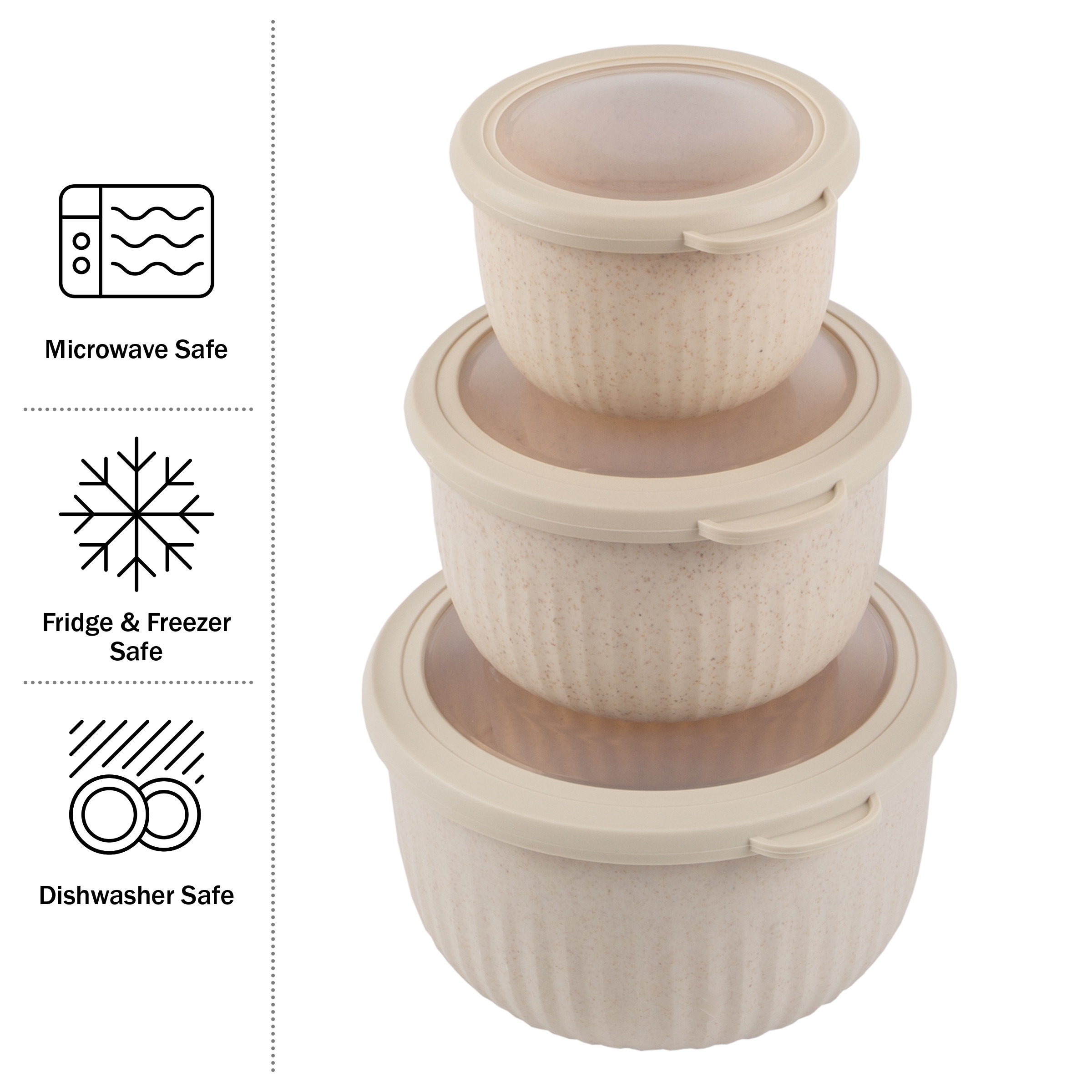 Custom Bamboo Lid Glass Food Storage Containers Set Microwave Safe Food-Grade Lu