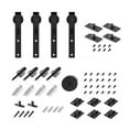 thumbnail image 3 of 3-10FT Bi-Folding Sliding Barn Door Hardware Kit, Heavy Duty Roller Track Kit For 4/2 Doors Side Mounted ,Easy to Install, 3 of 6