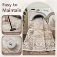 thumbnail image 5 of SIXHOME 5'x7' Vintage Distressed Eastern Classic Area Rug Washable Retro Medallion Carpet Neutral Oriental Traditional Rugs for Living Room Bedroom Kitchen Dining Room Home Decor Beige, 5 of 6